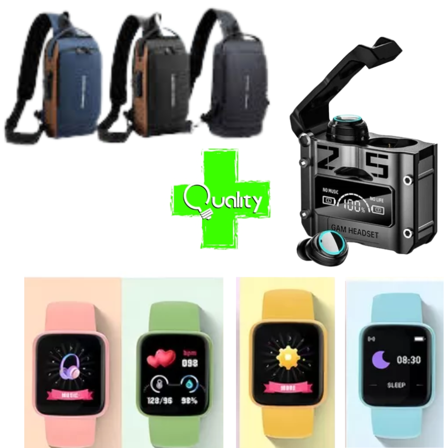 Canguro Antirrobo+AudifonosM25+Reloj Y68
